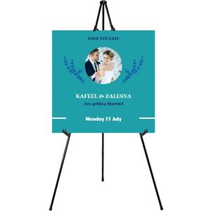 63" Instant Easels Stand for Wedding Sign Posters,Adjustable Metal Easels for Display Painting Canvas,Folding Tripod with Portable Bag by JoyYeux,Black 1Pack