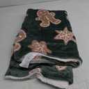 Bedsure Green Christmas Throw Blanket - Soft and Warm Sherpa Gingerbread Throw Blankets for Couch, Sofa, Bed, Christmas Decorations Gifts 50"x60"