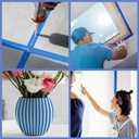 20 Rolls Blue Painters Tape 1 Inch Wide 0.94In x 1100 Total Yards Bulk Blue Masking Tape, Heat Resistant Washi Tape for Wall Painting DIY Projects, Sharp Lines