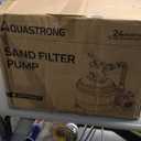 AQUASTRONG Sand Filter Pump for Above Ground Pool with Timer, 3/4 HP Pool Pumps Above Ground 3800 GPH for Pools up to 14000 GAL, 12in Pool Filter with 6-Way Valve, Improved Circulation and Filtration, White