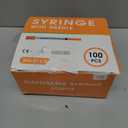 100 Pack 1ml Syringes with Needle-30Ga 5/16 Inch, Individually Sealed Packaging