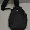 Crossbody Bags for Women Men Trendy Sling Bag Bakpack Casual Chest Bag with Convertible Shoulder Strap (Medium, Black)