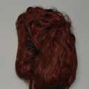 30 Inch Ponytail Extension, Layered Ponytail Extensions for Women, Soft Wavy Claw Clip in Ponytail Extension, Natural Synthetic Hair Pieces for Women (Color: Copper Red)