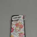 TopPerfekt Compatible with iPhone 14 Pro Max Wallet Case with Card Holder, 360°Rotation Finger Ring Holder Kickstand Protective RFID Blocking PU Leather Pattern Double Buttons Flip 6.7" Floral