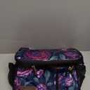 MIYCOO Lunch Bag & Lunch Box for Women Men, Double Deck Leakproof Insulated Soft Large Adult Camping Cooler bag for Work, Beach, Picnic, Travel (Purple Flower, 15L)
