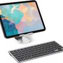 OMOTON Bluetooth Keyboard Compatible with iPad A16 11th 10th Generation, iPad 10.2 (9th/8th/7th), iPad Pro 13/12.9/11 inch, iPad Air/Mini and More iOS Devices, Black Grey