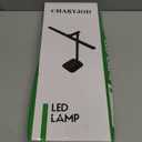 LED Desk Lamp for Office Home, Height Adjustable Architect Desk Light with USB Adapter, Stepless Dimming Desk Lamp Light for Reading, Study, Workbench (Black)