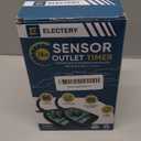 Outdoor Timer Outlet 2-Pack, Green Waterproof Dusk-to-Dawn Plug-in with Light Sensor, 24-Hour Mechanical Countdown, Heavy-Duty 15A UL Listed for Garden, Pool Pump, Holiday Lights