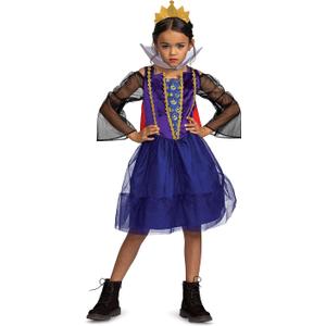 Disguise Girls Evil Queen Costume for Kids, Official Disney Villains Costume Outfitchildrens-Costume, 10-12Y