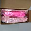 Gejoy Set of 4 Inflatable Palm Trees and Beach Inflatable Pink Flamingo for Hawaiian Pool Summer Luau Party Decoration