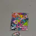 Multicolor Hard Plastic Clips Plastic Lobster Claw Clasps and Open Jump Rings, Cute Lanyard Snap Hooks for Key Chain Ring Chain Clasp DIY Handmade Crafts (100 Pieces)
