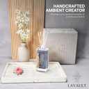 Lavault Reed Room Diffuser Set - Natural Aromatherapy Reed Sticks for Oil Diffuser - Perfect for Bathroom - Scent Diffusers for Home Environment - Air Freshener Diffuser - Grey - Cold Water Aroma