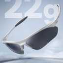 Lamicall 22g Polarized Sports Sunglasses for Men Women - UV400 Protection Sun Glasses for Running Cycling Baseball Driving