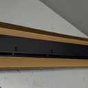 Door Draft Stoppers for Door, 39” Length Weather Stripping Door Seal, Strong Adhesive Door Sweep for Exterior and Interior Doors（Black）