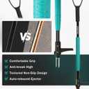 Breeze Touch Weed Puller Tool with Ergonomic D-Handle, 39" Stand Up Weed Puller Tool with Long Handle, Heavy Duty 3-Claw Dandelion Weed Puller & Root Remover for Lawn & Garden
