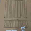 51" Extra Tall Cat Gate 30"-49.27" Wide, Auto Close, Pressure Mounted, for Cats & Small Dogs, Hallway, Stairs, Kitchen, Not Baby Gate,White