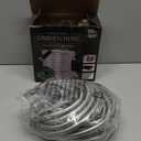 Garden Hose 50 FT, Metal Stainless Steel Water Hose with 10 Function Nozzles, No Kinks, Flexible Hose, Lightweight, Puncture Proof, Heavy Duty Hose for Yard and Outdoor