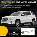 Front Windshield Wiper Linkage Assembly, Compatible with 2010-2017 Chevrolet Equinox GMC Terrain Sport Utilit, Replace#25948436 84126961 84241847