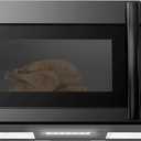 BLACK+DECKER Over the Range Microwave Oven with Vent and One-Touch Auto Cooking, 1.7 cu. ft. OTR Over Stove Microwave, Black, 1000 Watts, EM044K6CF-BK