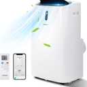 12000BTU Portable Air Conditioner, 4-in-1 Oscillation Air Cooler with Cooling/Dehumidifier/Heater/Fan, 3 Speeds Fan for 450 sq.ft, Remote Control, WiFi Smart Control (12000BTU)