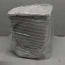 CEROELDA 3 Pack Bathroom Trash Can with Lid, 10L/2.6 Gal Small Garbage Can with Press Top Lid, Slim Plastic Waste Basket for Toilet, Office, Bedroom (White, 3 Pack)