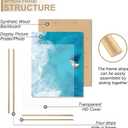 Natural 18x24 Picture Frame Set of 2 Slide-In Strips Wall Hanging Frame | Lightweight yet Sturdy Scratch-Proof 18 x 24 Inch Frame for 18by24 Poster Horizontally/Vertically - 2 Packs|Natural|18x24