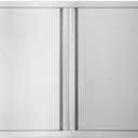 BI-DTOOL Double BBQ Access Door 24" W x 24" H 304 Brushed Stainless Steel BBQ Island Doors for Outdoor Kitchen, Outdoor Cabinet, Barbeque Grill or BBQ Island