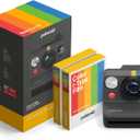 Polaroid Now 3rd Generation I-Type Instant Camera + Film Bundle - Now Black Camera + 16 Color Photos (6560)