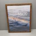 16x20 Picture Frame, Rustic Brown 16 x 20 Poster Frame for Horizontal or Vertical Wall Mounting, 1 Pack