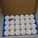 LANKER 24 Pack Flameless Led Tea Lights Candles, Steady Cool White Battery Operated Electronic Fake Candles, Decorations for Christmas, Halloween and Festival Celebration (White)