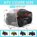NEVERLAND ATV Cover Waterproof Heavy Duty XXXL Universal Quad Cover Outdoor Storage Cover 4 Wheeler Rain Cover All Weather for Polaris Sportsman Yamaha Honda Kawasaki Quad Bike