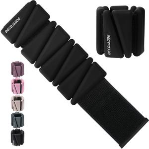 Ankle Weights Set of 2 (2 lb Each) Adjustable Wrist Weights for Women Men Wearable Arm Leg Weight for Pilates, Running, Walking, Workout, Yoga