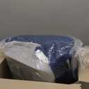 Kolbs Wedge Reading Pillow for Bed, Cushion with Arms for TV, Books, Nursing, Back - Bed Pillow for Sitting Up in Comfort, Plush Backrest. Bed Chair, Sit Up in Comfort (19" Gray/White)