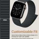 Patented Magnetic Link Sport Band Compatible with Apple Watch Bands Men 44mm 45mm 46mm 49mm 42mm 41mm 40mm 38mm Women, Nylon Sport Loop Strap for iWatch Ultra 3 2 1 SE Series 11 10 9 8 7 6 5 4 3 2 1