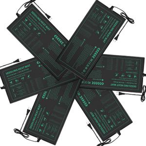 Seedling Heat Mat 6 Pack Durable Waterproof Plant Heating Pad 10"x 20.75" for Germination, Indoor Gardening, Greenhouse