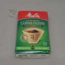 Melitta Natural Brown #4 Coffee Filter 100ct: Paper Filters for 8-12 Cup Drip Coffee Makers, Disposable, 6"x4"