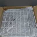 iSPECLE 2 Pack Freezer Organizer Bins - Fit 10 to 20 Cu.Ft Deep Freezer, Expandable Wire Storage Chest Freezer Baskets for Frozen Food, Stackable with Handles, White