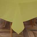 Majestic Giftware PVC Faux Leather Rectangle Tablecloths | (TCE26-54160) Mustard Waterproof & Spill Proof Dining Table Cover | Decorative Washable Tablecloth for Home, Kitchen, Party (54X160) (E26-mustard)