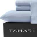 Tahari Home - Sheets, 6-Piece Sheet Set with Matching Pillowcases, Soft & Lightweight, Dorm Essentials, Comfy Home Decor (Solid Celestial Blue, King)