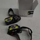 LHKNL Headlamp Flashlight, Lumen Ultra-Light Bright LED Rechargeable Headlight with White Red Light, 2-Pack Waterproof Motion Sensor Head Lamp,8 Modes for Outdoor Camping Running Hiking Fishing (Black)