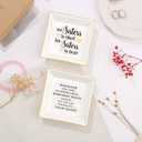 JoycuFF Trinket Dishes for Jewelry Mom Mother Birthday Christmas Mothers Day Gift Jewelry Tray for Rings Necklaces Bracelets Earrings Remember I Love You Mom Jewelry Dishes