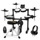 Xkorce Electronic Drum Set Electric Drum Kit with 4 Quiet Mesh Pads and 6" Kick Drum, 360 Sounds, Headphones, Sticks, Dual Bluetooth function, Suit for Beginner