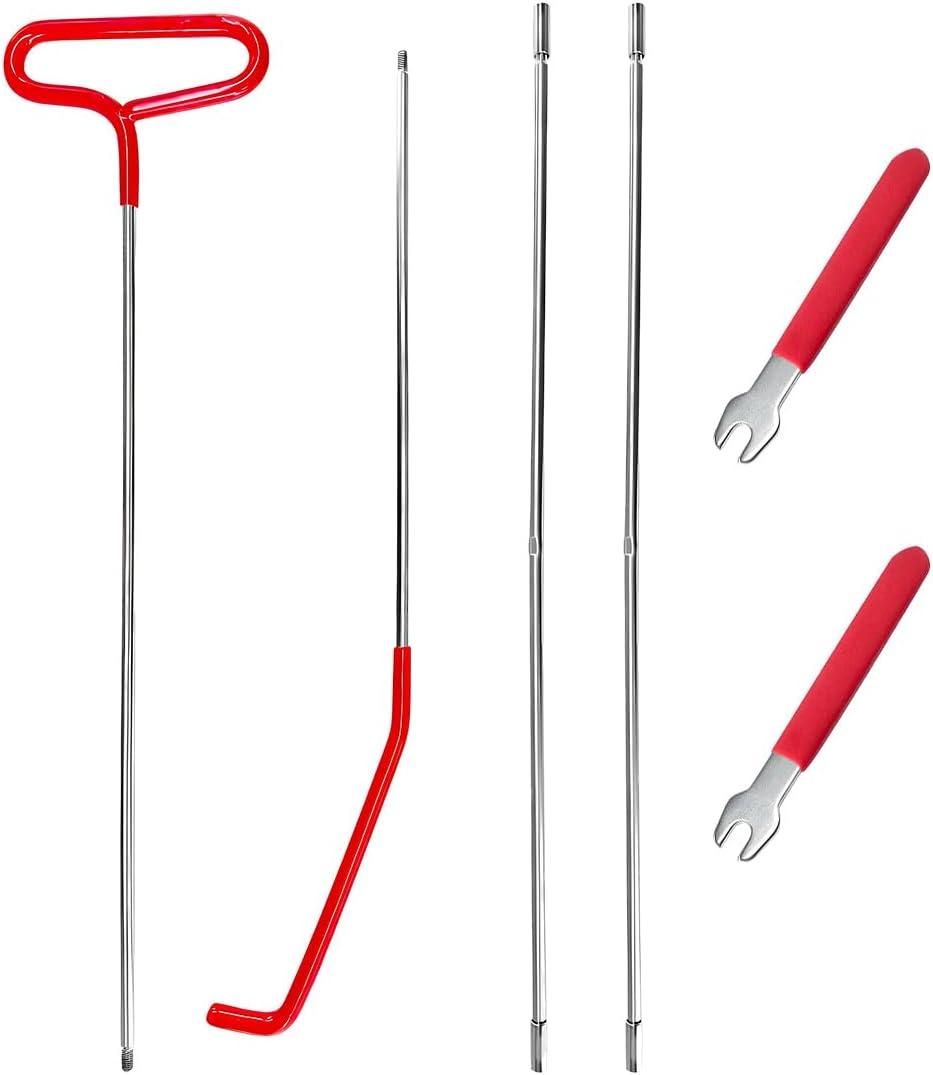 Car Lockout Kit, 67" Long Reach Tool Automotive Professional Emergency Tool Kit, Multi-Function Pull Hook Vehicle Disassembly & Repair Tool Set for Cars Trucks, Car Accessories