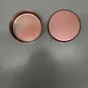 YOKIOU 2pcs Pink Ashtray Stainless Steel 3.9in Ash Holder for Home Office Hotel (Pink)