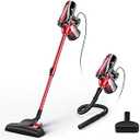 MOOSOO Vacuum Cleaner, 17KPa Strong Suction 4 in 1 Corded Stick Vacuum for Hard Floor with HEPA Filters,Hose of 23 feet, D600