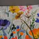 Square Tablecloth 54x54In Floral Table Cover 60x60In Washable Table Cover for Party Restaurant, Picnic, Indoor and Outdoor Dining, 60x60In, Spring Flower