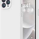 LOVE 3000 Designed for iPhone 13 Pro Max Case, Premium Silicone with [Soft Anti-Scratch Microfiber Lining] Shockproof Protective Phone Case for Men Women Girls 6.7", White