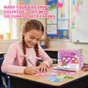 30Pack Valentines Day Gifts for Kids Classroom with Valentine Earrings 30Pair, Cute Kids Valentines Cards & Earrings for Girls, Party Favor Exchange Gifts for Class School Classroom