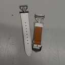 Leather Band Compatible for Fitbit Versa 4/Versa 3/Fitbit Sense 2/Sense, Dressy Watch Strap with D-Shaped Buckle for Women