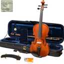 Roma Classic Violin 4/4 Full-Size Violin Outfit  Hard Carrying Case and Accessories Set Included  Flamed Maple Wood & Ebony Fittings  Model VN-350